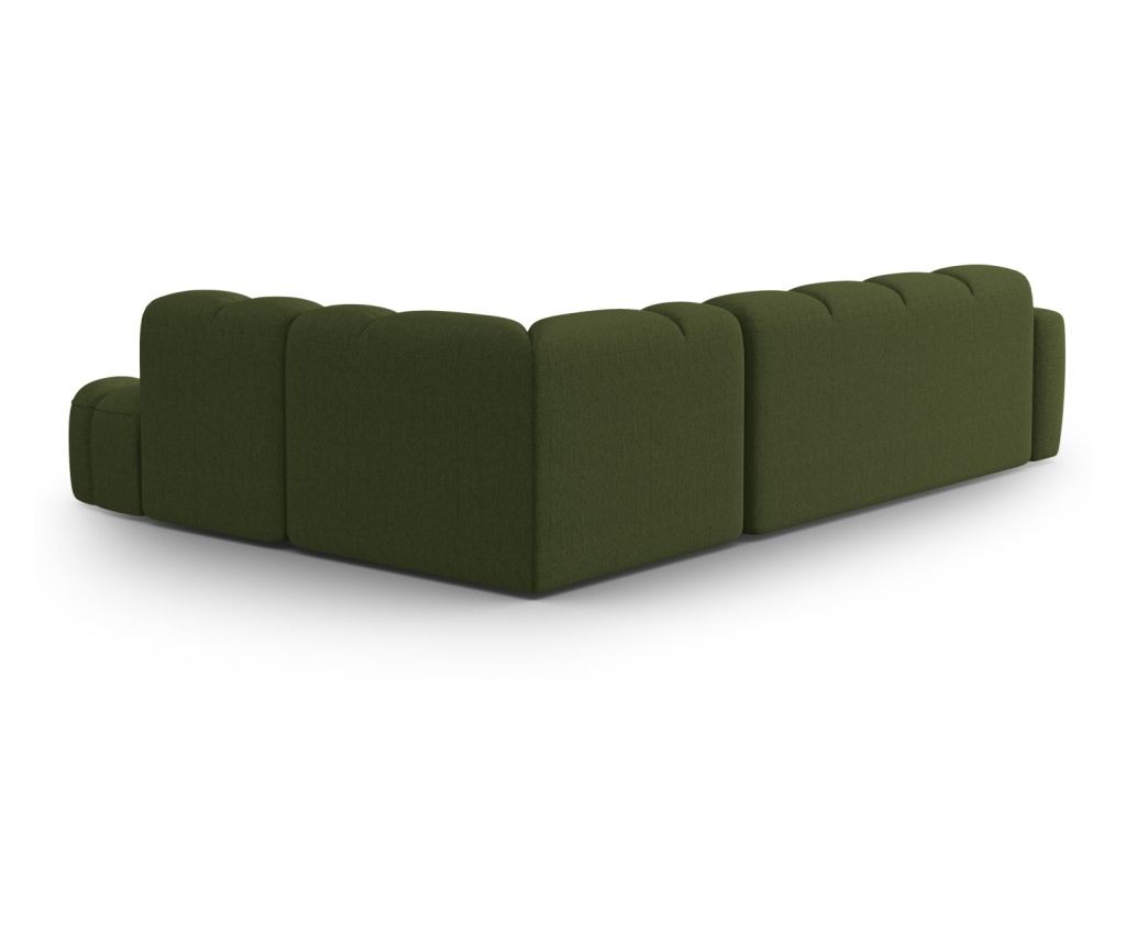 Sarokkanapé Micadoni Home 531546, Lisa, Zöld, 77x234x293 cm - 4