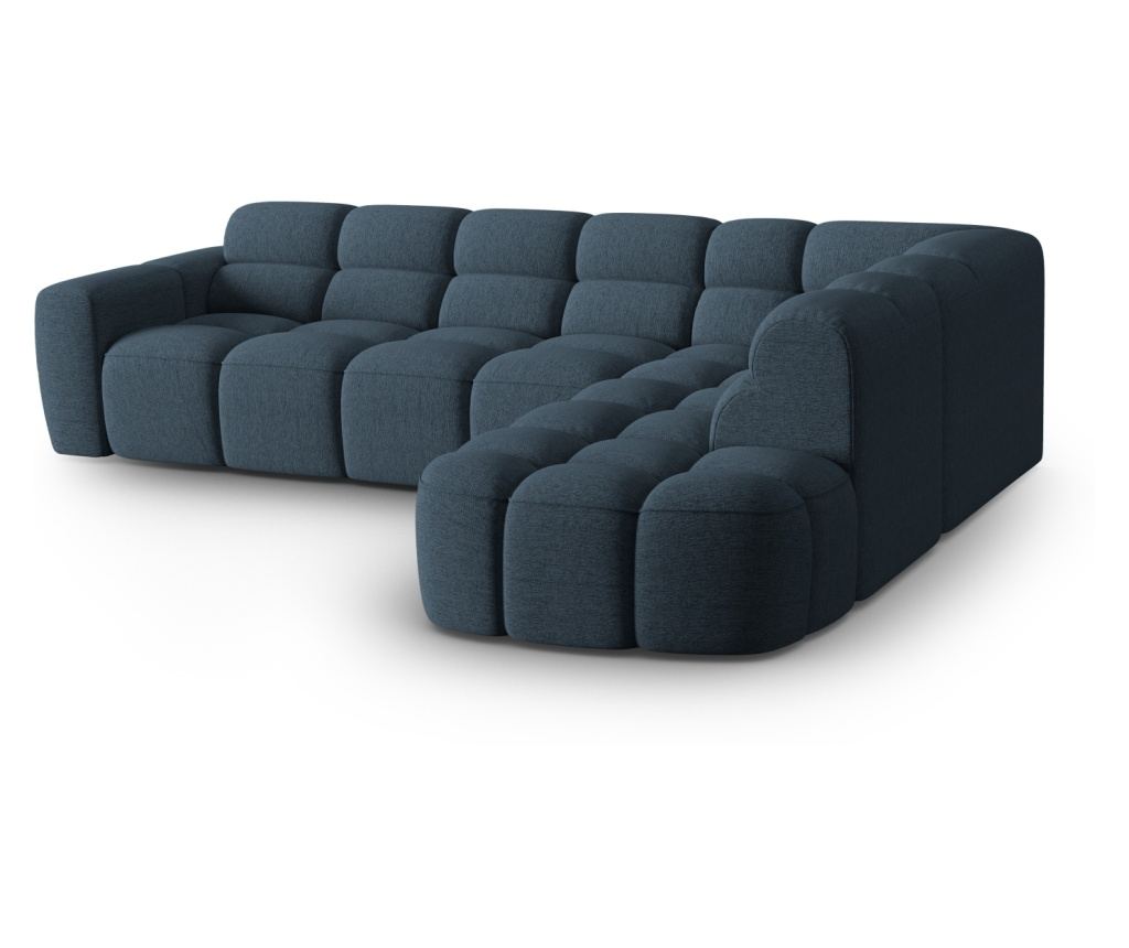Micadoni Home Lisa sötétkék sarokgarnitúra - 3