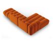 Moduláris sarokgarnitúra Micadoni Home 531371, Lupine, Terracotta, 70x177x299 cm thumbnail 4