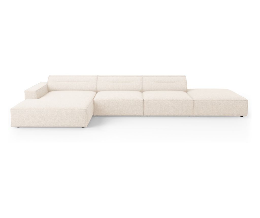 Sarokkanapé Windsor & Co 861348, Lupus, világosbézs, 70x166x341 cm - 2