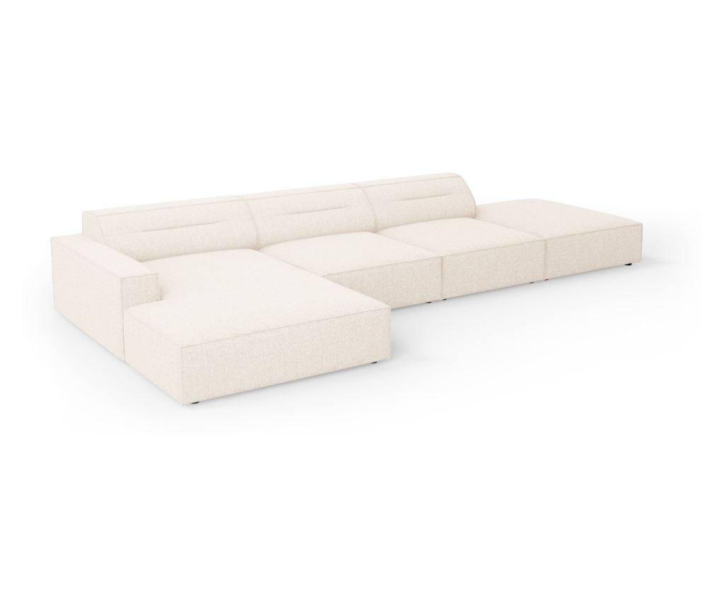 Sarokkanapé Windsor & Co 861348, Lupus, világosbézs, 70x166x341 cm - 5
