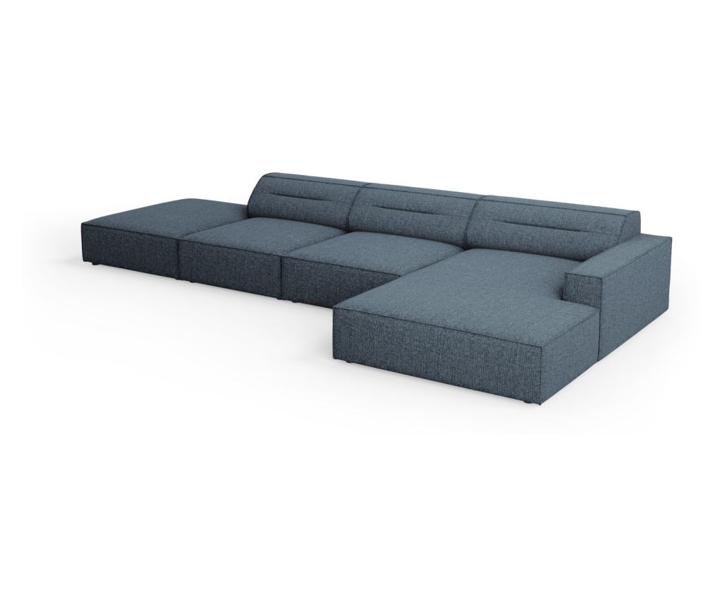 Sarokkanapé Windsor & Co 861348, Királykék, 70x166x341 cm - 5