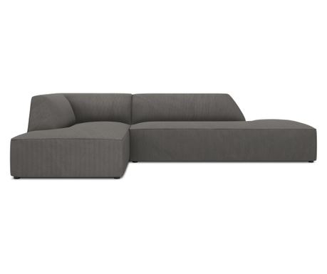 Modularni kotni kavč Windsor & Co 860638, Sao, temno siva, 69x180x273 cm