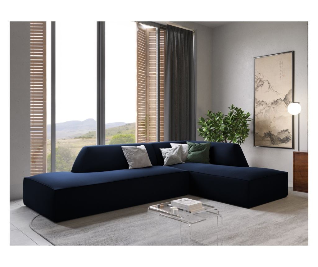 Moduláris sarokkanapé Windsor & Co 860638, Sao, királykék, 69x180x273 cm - 2