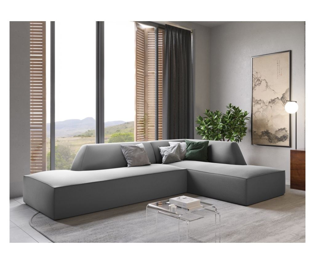 Moduláris sarokülés Windsor & Co 860638, Sao, szürke, 69x180x273 cm - 2