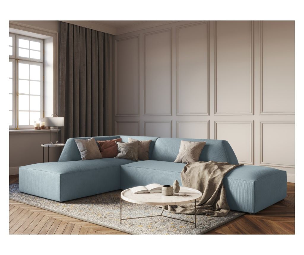 Windsor & Co Sao moduláris sarokgarnitúra, világoskék - 2