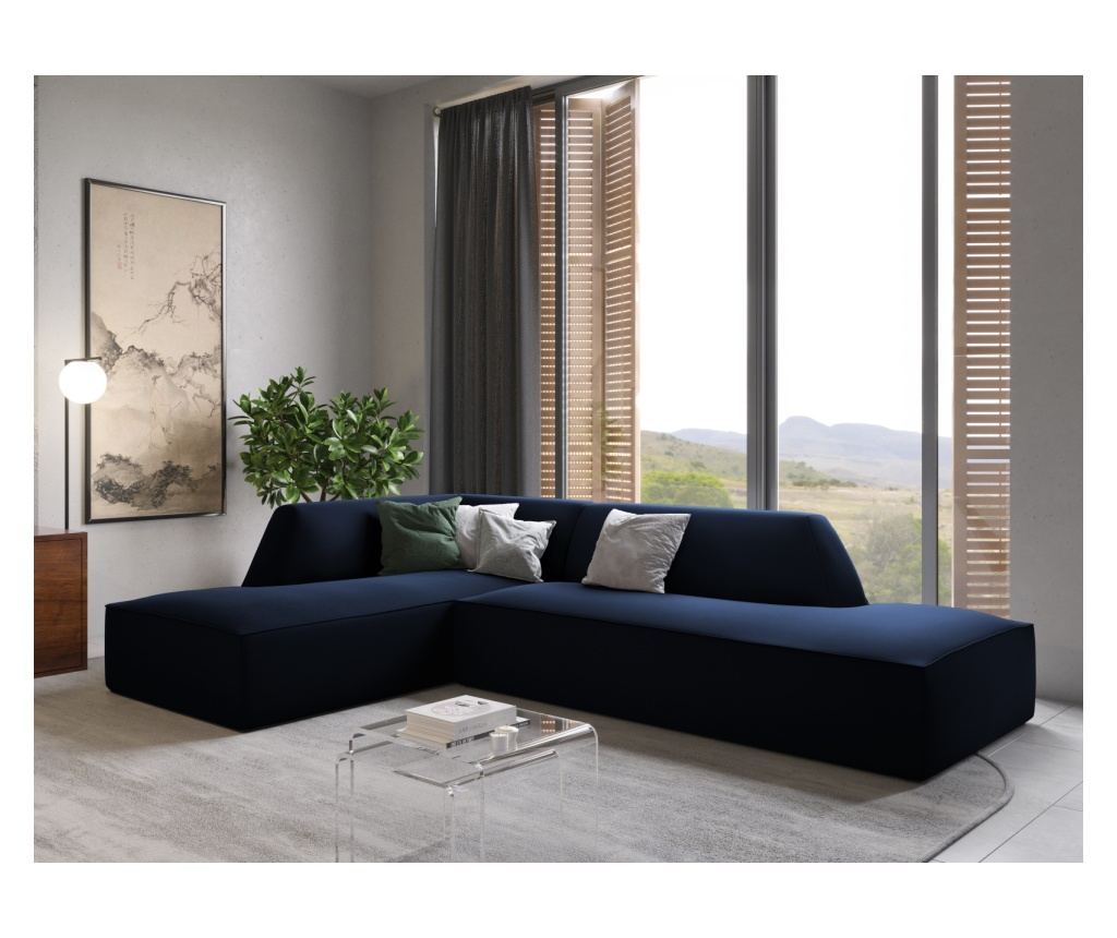 Moduláris sarokkanapé Windsor & Co 860638, Sao, királykék, 69x180x273 cm - 2