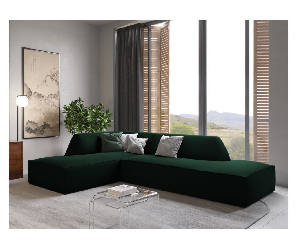 Windsor & Co Sao Moduláris Sarokgarnitúra, Sötétzöld - 3