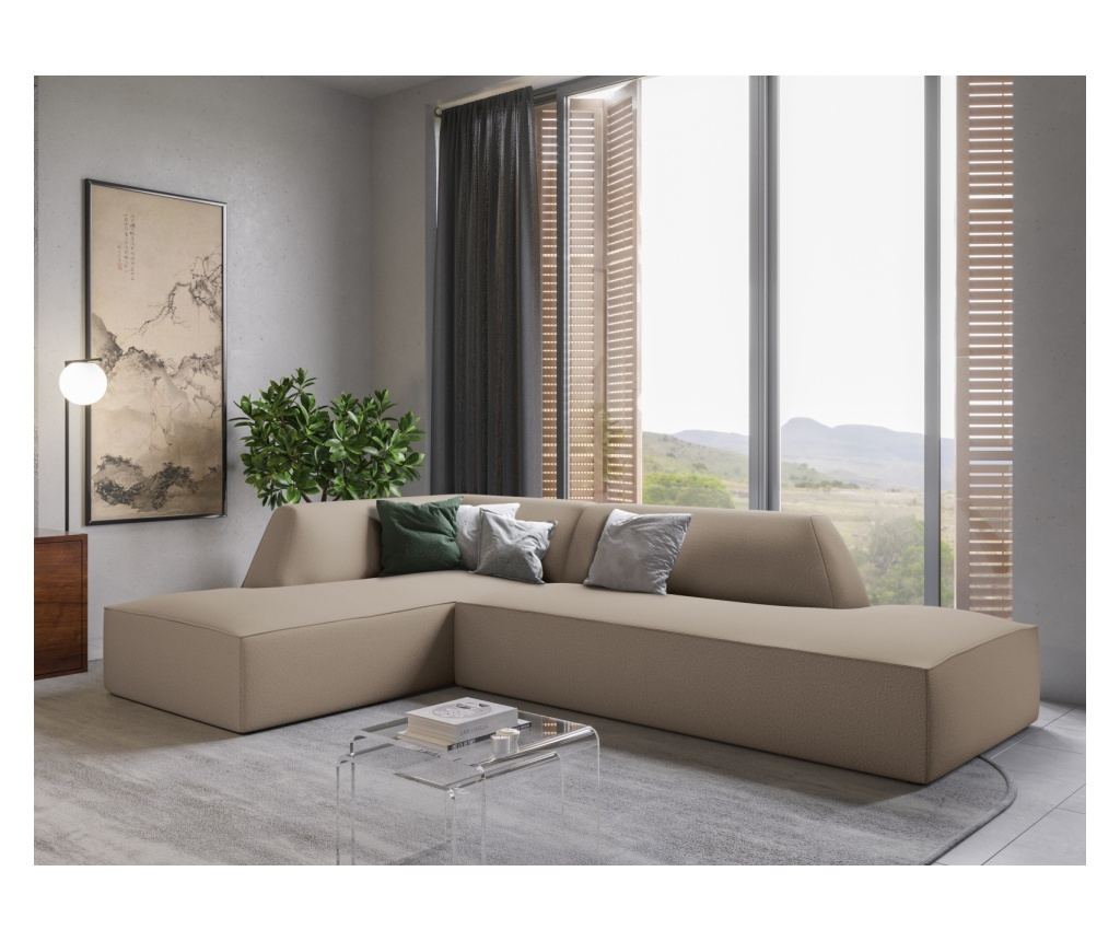 Moduláris sarokkanapé Windsor & Co 860638, Sao, sötétbézs, 69x180x273 cm - 2