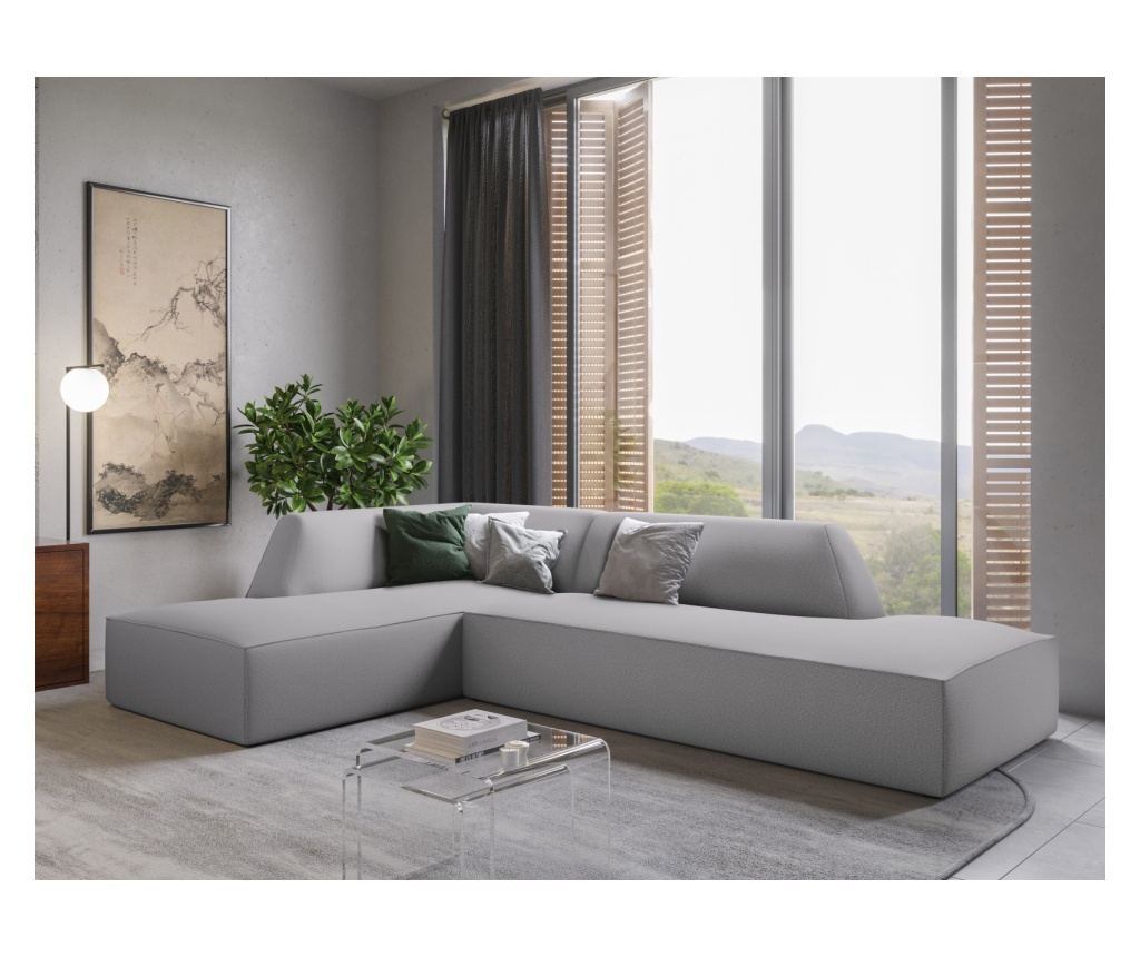 Modul sarokkanapé Windsor & Co 860638, Sao, világosszürke, 69x180x273 cm - 2