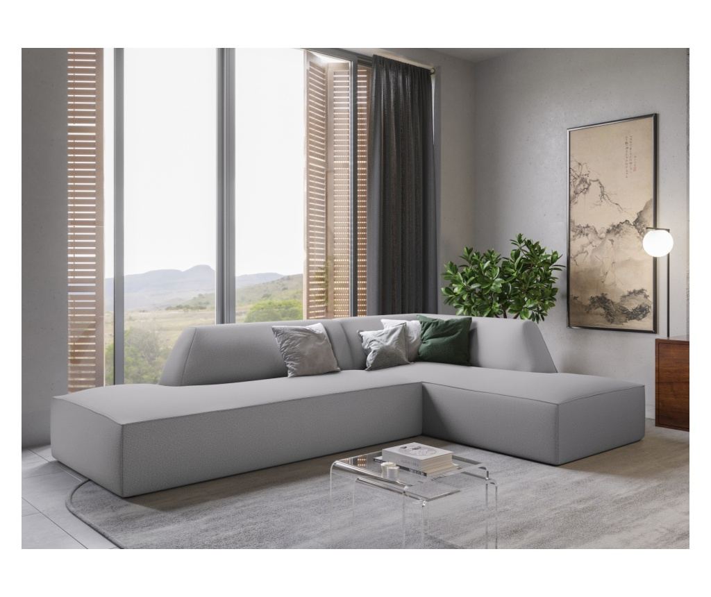 Windsor & Co Sao moduláris sarokgarnitúra, világosszürke - 2