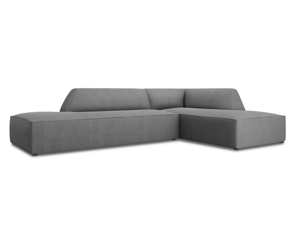 Windsor & Co 860638 Moduláris Sarokülő Garnitúra, Sao, Szürke, 69x180x273 cm - 3