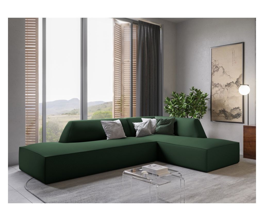 Moduláris sarokkanapé, Windsor & Co 860638, Sao, zöld, 69x180x273 cm. - 2