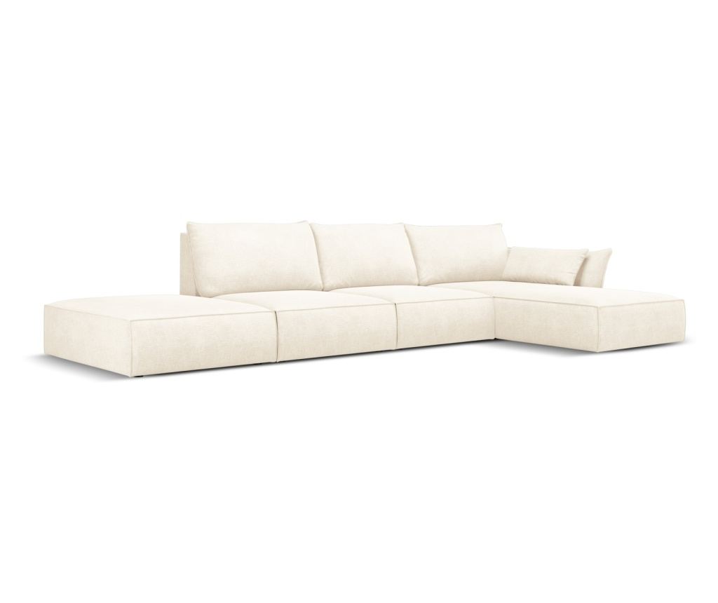 Sarokülőgarnitúra Mazzini 840211, Vanda, világosbézs, 85x171x364 cm - 3