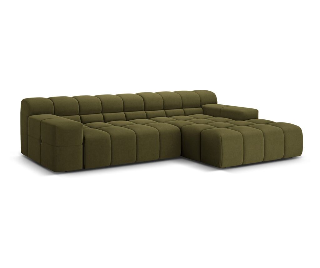 Sarokülőgarnitúra Mazzini 841916, Agávé, Zöld, 75x160x270 cm - 2