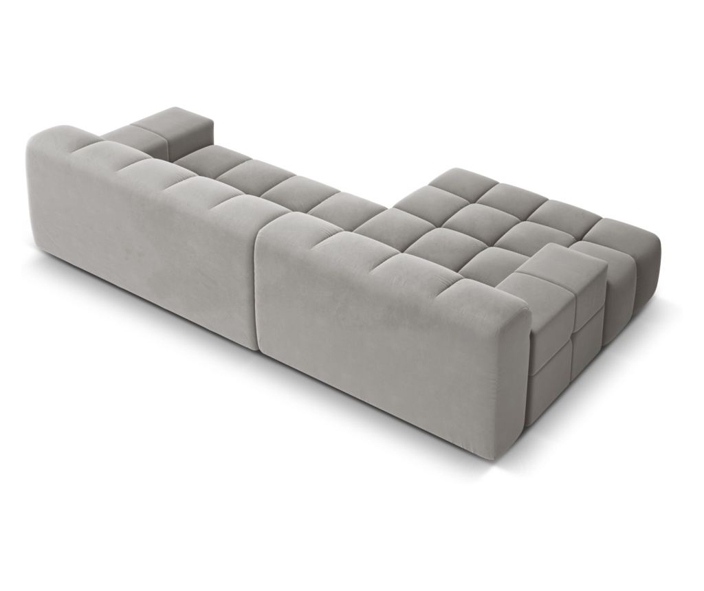 Sarokkanapé Mazzini 841916, Agávé, Ezüst, 75x160x270 cm - 3