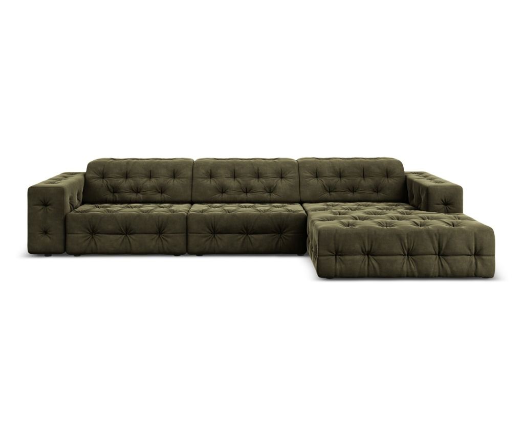 Sarokkanapé Milo Casa 896694, Aldo, Zöld, 70x166x284 cm - 2