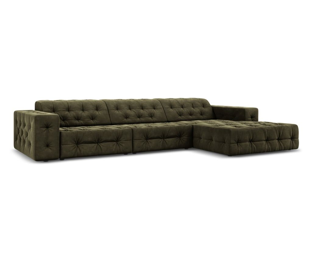 Sarokkanapé Milo Casa 896694, Aldo, Zöld, 70x166x284 cm - 3