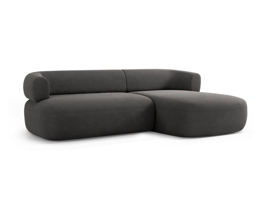 Sarokkanapé Windsor & Co 862422, Aldrin, Sötétszürke, 73x145x225 cm - 3