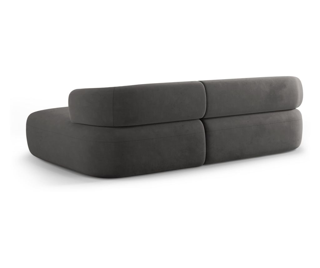 Sarokkanapé Windsor & Co 862422, Aldrin, Sötétszürke, 73x145x225 cm - 4
