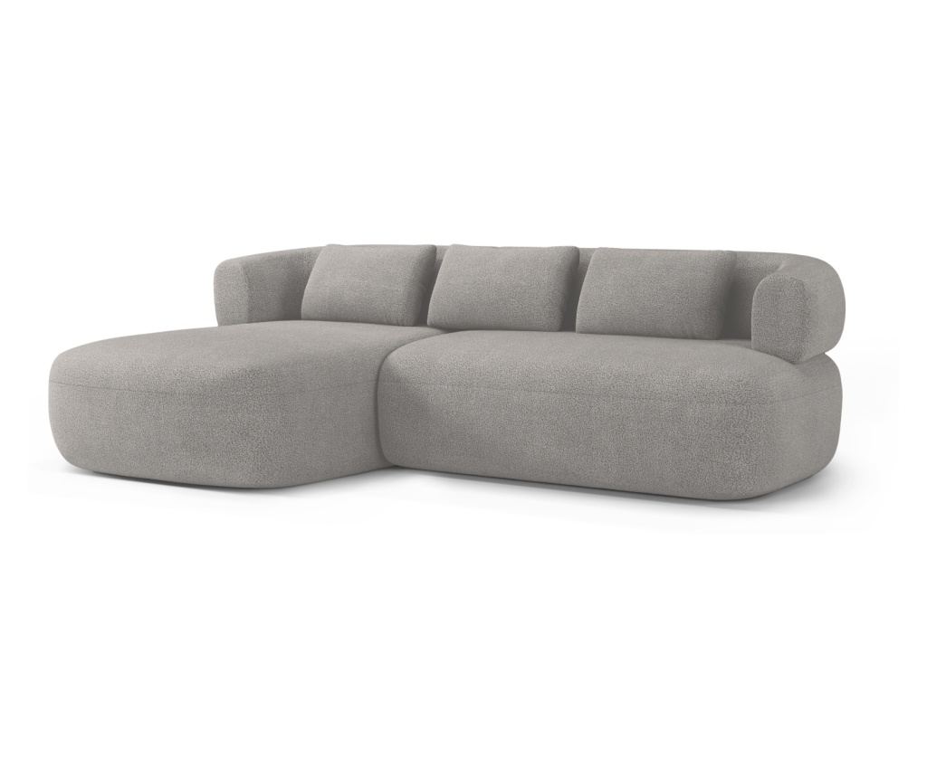 Sarokülőgarnitúra Windsor & Co 862422, Aldrin, Világosszürke, 73x145x225 cm - 2