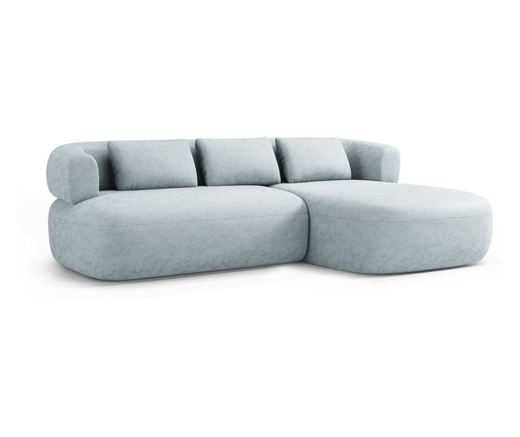 Sarokkanapé Windsor & Co 862422, Aldrin, Világoskék, 73x145x225 cm - 2