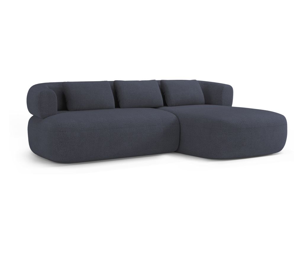 Windsor & Co. Aldrin sarokkanapé, sötétkék, 73x145x225 cm - 2