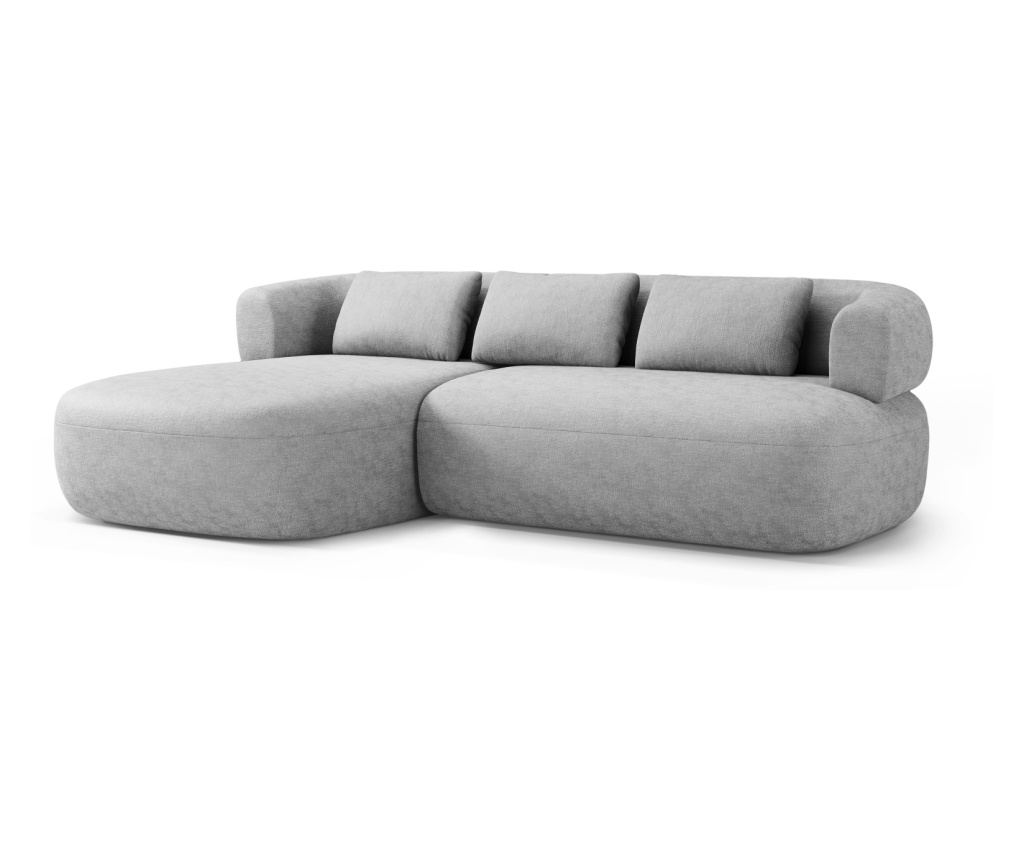 Sarokkanapé Windsor & Co 862422, Aldrin, Ezüst, 73x145x225 cm - 2