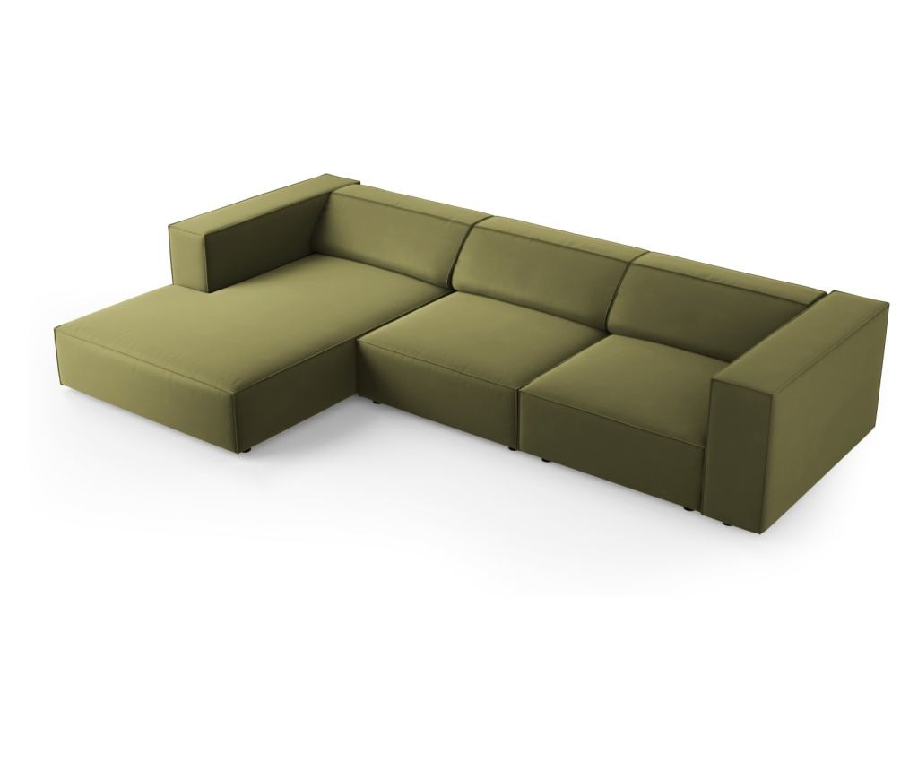 Sarokülőgarnitúra Cosmopolitan Design 622396, világoszöld, 70x166x284 cm - 4