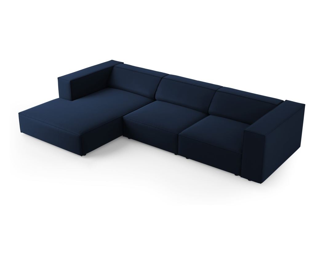 Sarokkanapé Cosmopolitan Design 622396, Arendal, Királykék, 70x166x284 cm - 4