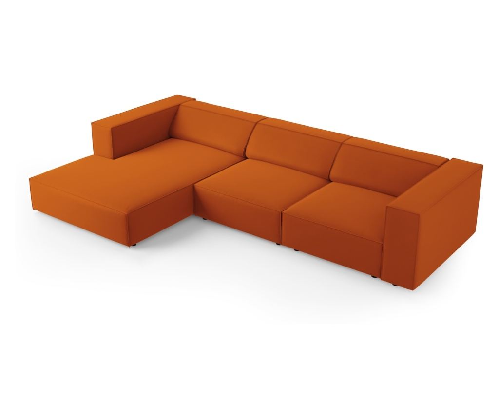 Sarokkanapé Cosmopolitan Design 622396, Arendal, terrakotta, 70x166x284 cm - 4