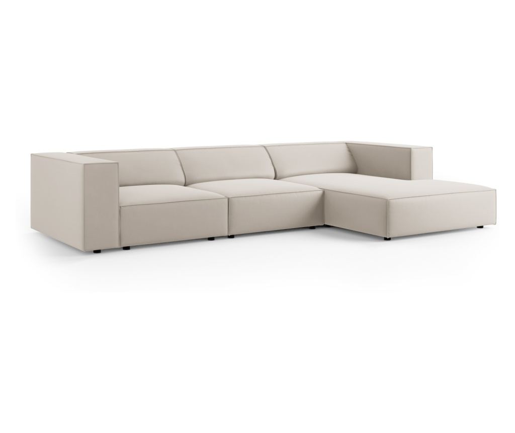 Sarokülőgarnitúra Cosmopolitan Design 622396, Arendal, krém, 70x166x284 cm - 2