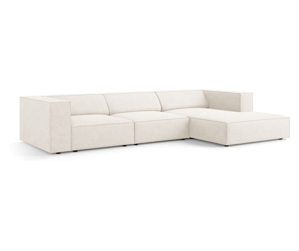 Cosmopolitan Design Arendal sarokgarnitúra, elefántcsontszínű - 2