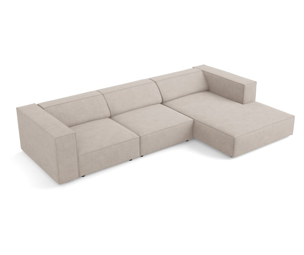 Sarokkanapé Cosmopolitan Design 622396, Arendal, Sötétbézs, 70x166x284 cm - 4