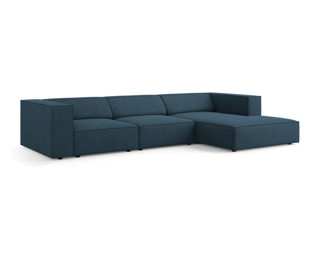 Sarokkanapé Cosmopolitan Design 622396, Arendal, Sötétkék, 70x166x284 cm - 2