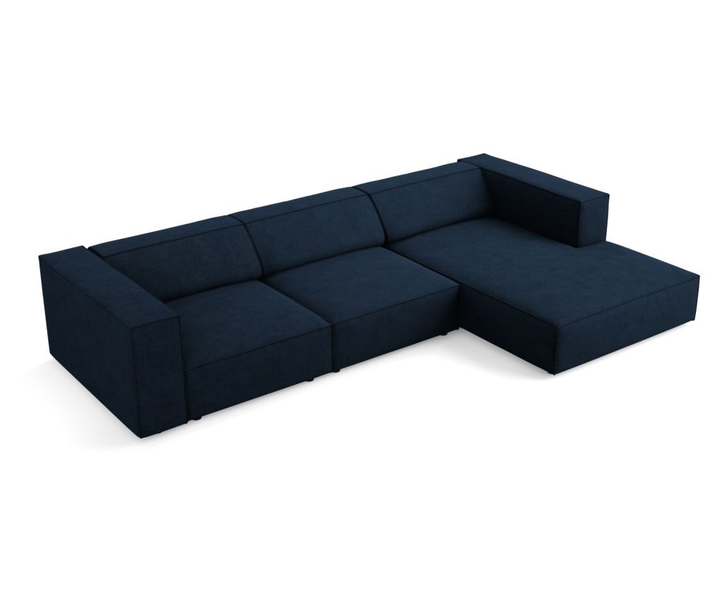 Sarokkanapé Cosmopolitan Design 622396, Arendal, királykék, 70x166x284 cm - 7