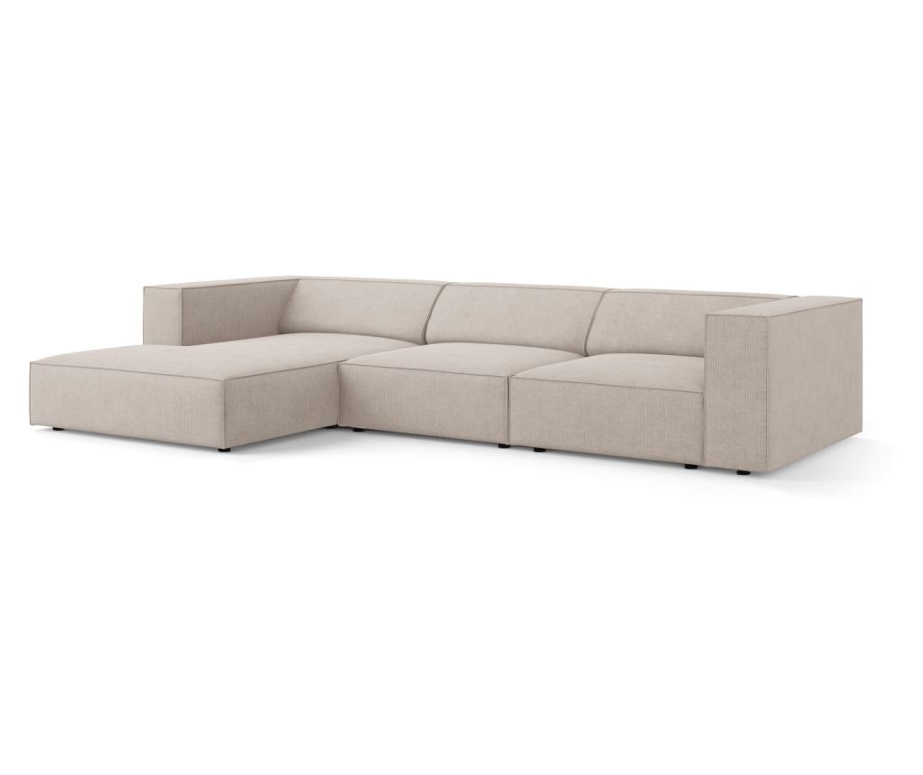 Sarokkanapé Cosmopolitan Design 622396, Arendal, sötét bézs, 70x166x284 cm - 2