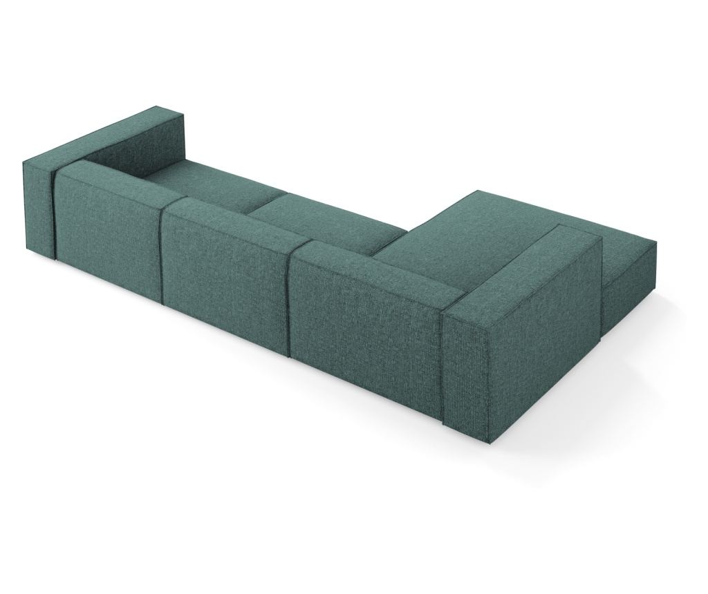 Sarokkanapé Cosmopolitan Design 622396, Arendal, türkiz, 70x166x284 cm - 3