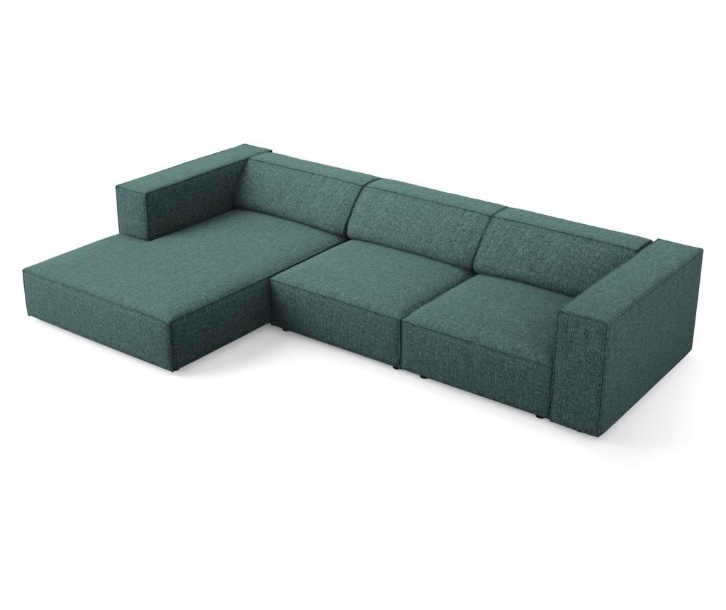 Sarokkanapé Cosmopolitan Design 622396, Arendal, türkiz, 70x166x284 cm - 4