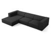 Sarokkanapé Cosmopolitan Design 622396, Arendal, Fekete, 70x166x284 cm thumbnail 4