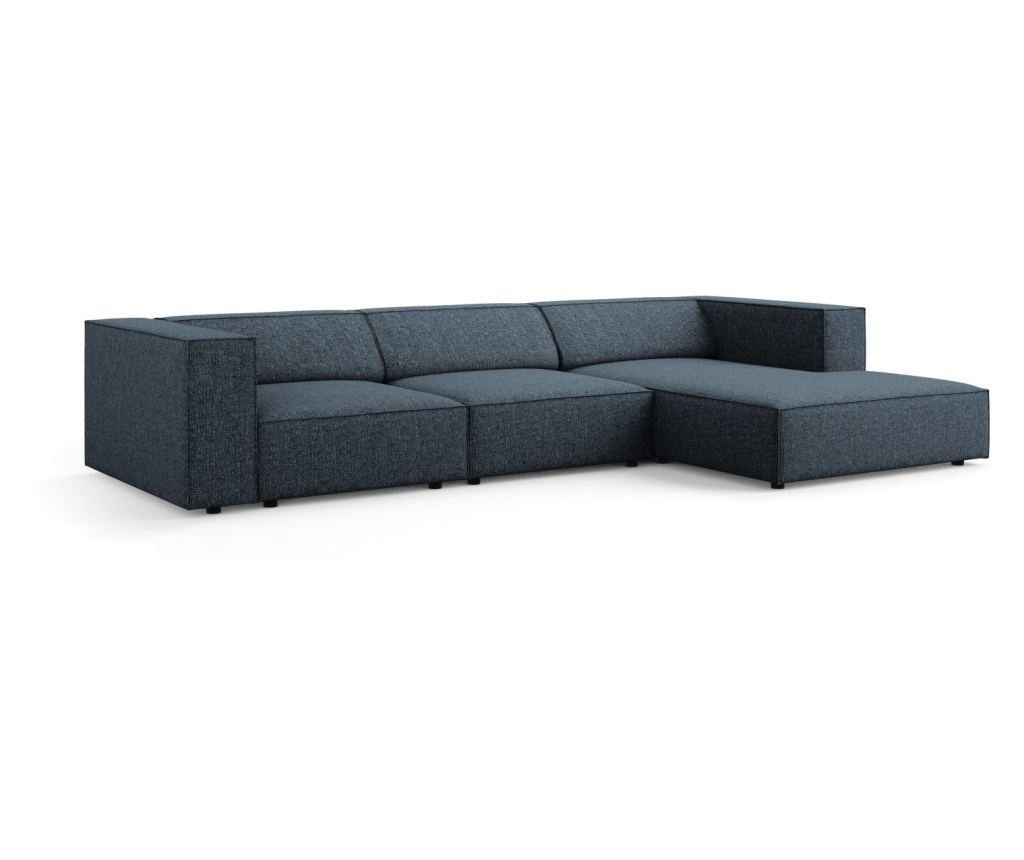 Sarokülőgarnitúra Cosmopolitan Design 622396, Arendal, Királykék, 70x166x284 cm - 2