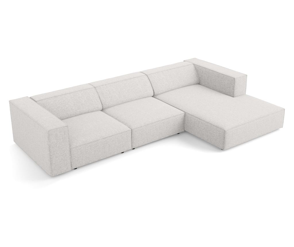 Sarokülőgarnitúra Cosmopolitan Design 622396, Arendal, Világosszürke, 70x166x284 cm - 4