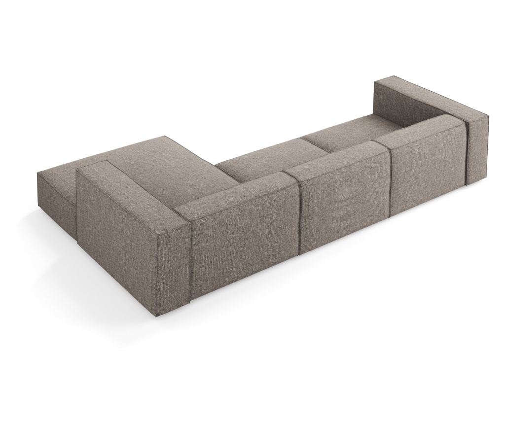 Sarokkanapé Cosmopolitan Design 622396, Arendal, Szürke, 70x166x284 cm - 3