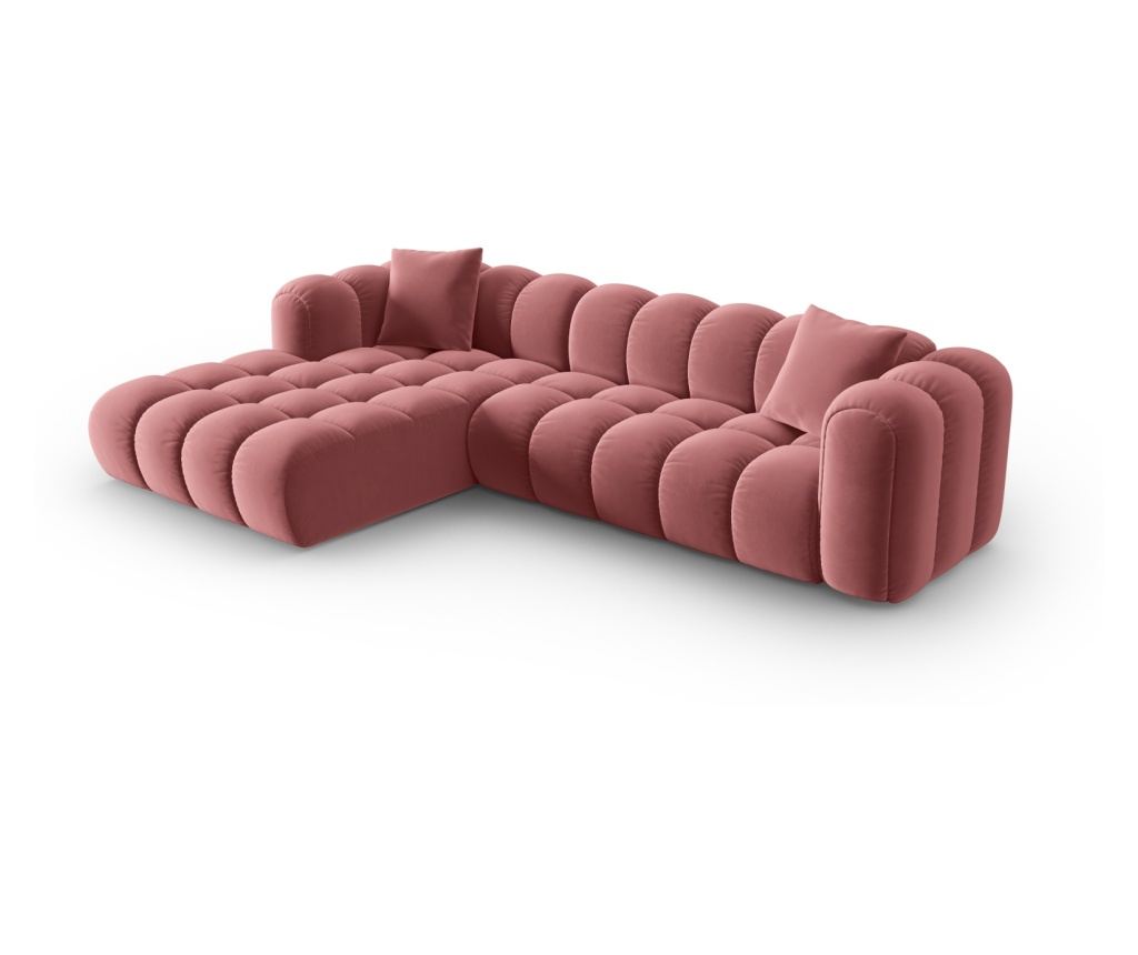 Moduláris sarokkanapé Windsor & Co 862251, Astro, flamingó szín, 70x190x300 cm - 2