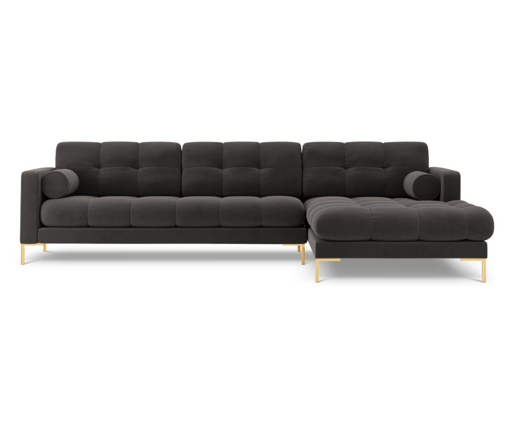 Sarokülőgarnitúra Cosmopolitan Design 620658, Bali, sötétszürke, 75x185x293 cm - 3