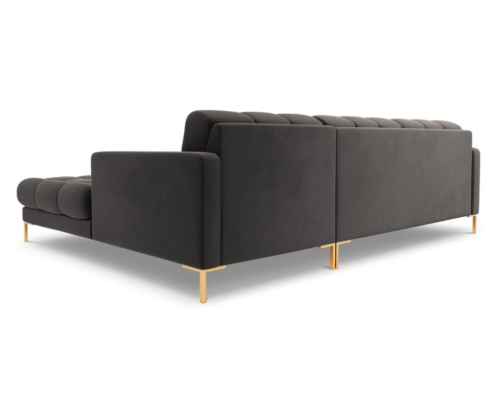 Sarokülőgarnitúra Cosmopolitan Design 620658, Bali, sötétszürke, 75x185x293 cm - 4