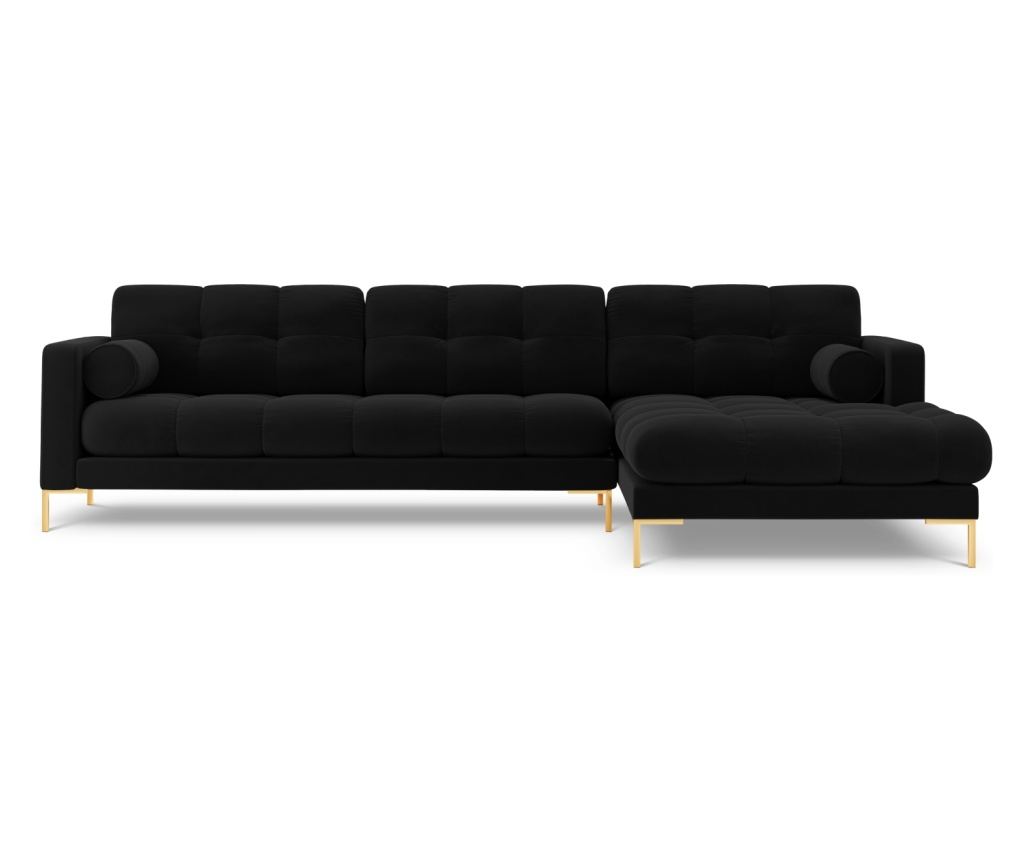 Sarokülőgarnitúra Cosmopolitan Design 620658, Bali, Fekete, 75x185x293 cm - 3