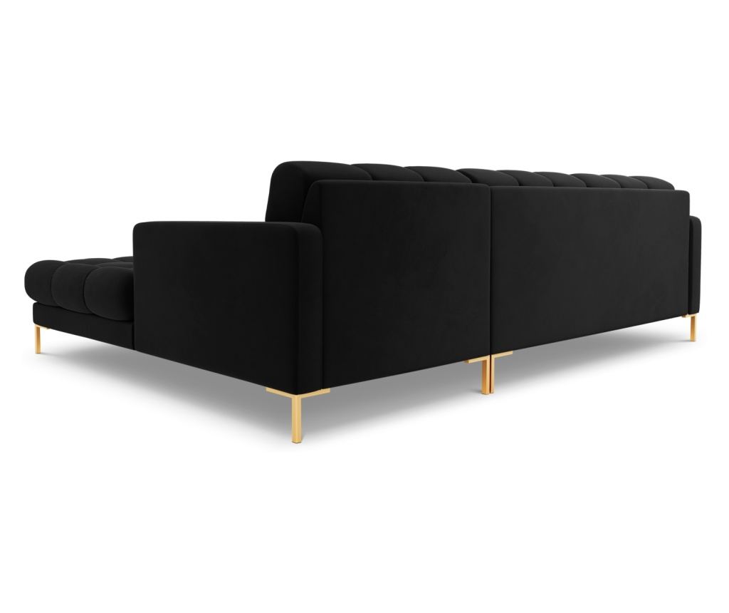 Sarokülőgarnitúra Cosmopolitan Design 620658, Bali, Fekete, 75x185x293 cm - 4