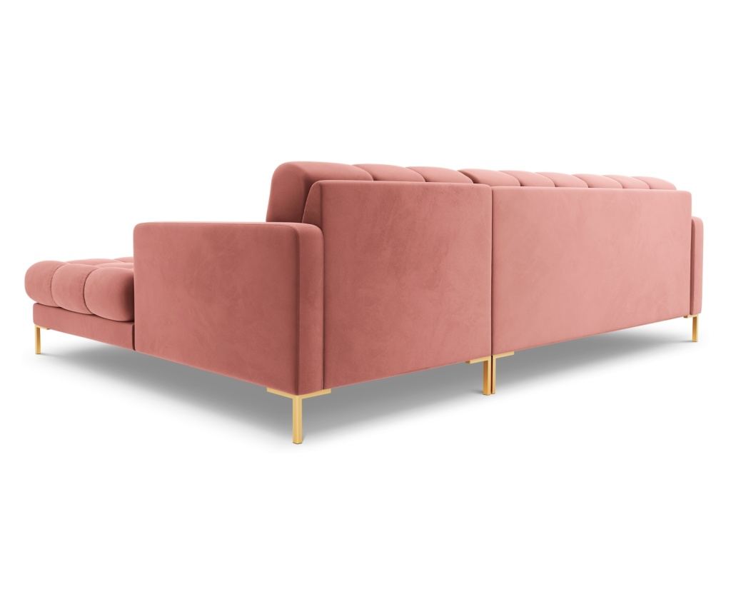 Sarokülőgarnitúra Cosmopolitan Design 620658, Bali, rózsaszín, 75x185x293 cm - 4