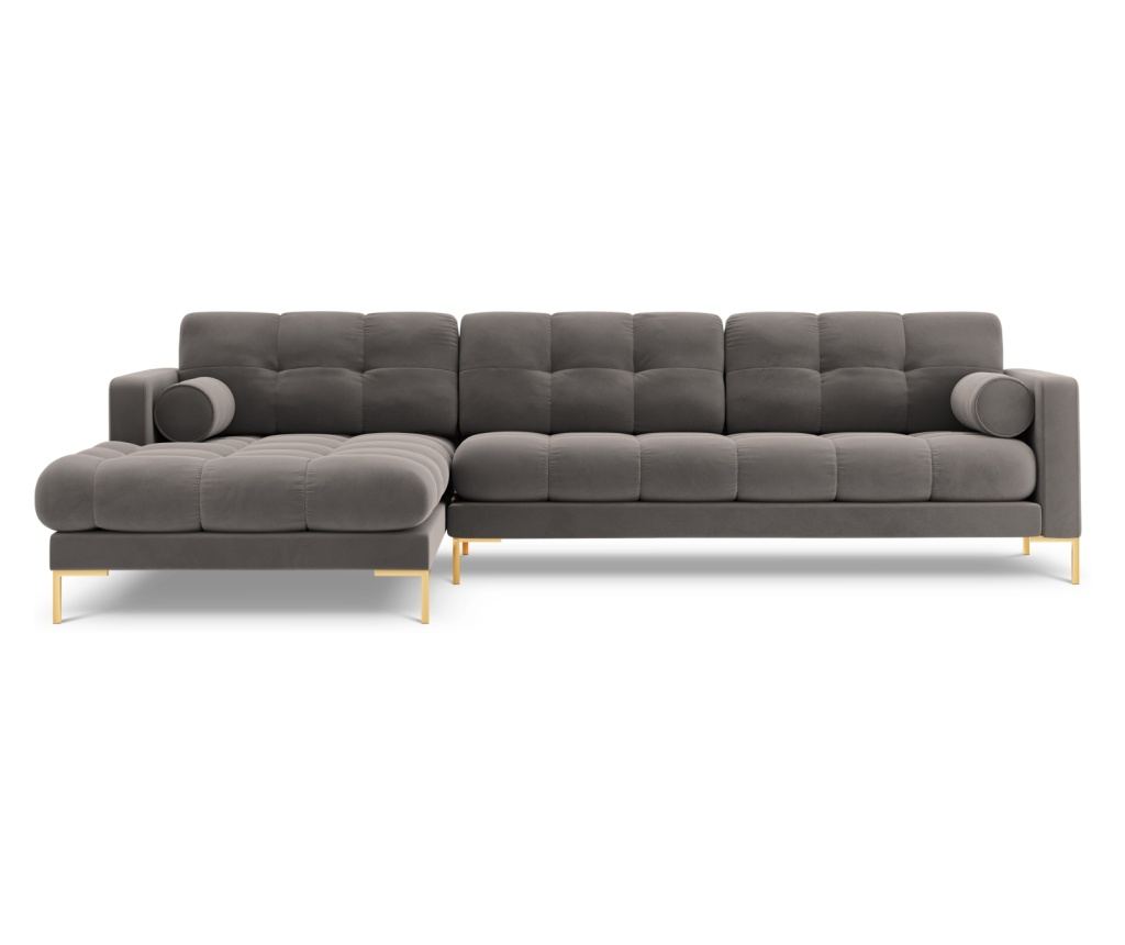 Sarokülőgarnitúra Cosmopolitan Design 620658, Bali, Világosszürke, 75x185x293 cm - 3